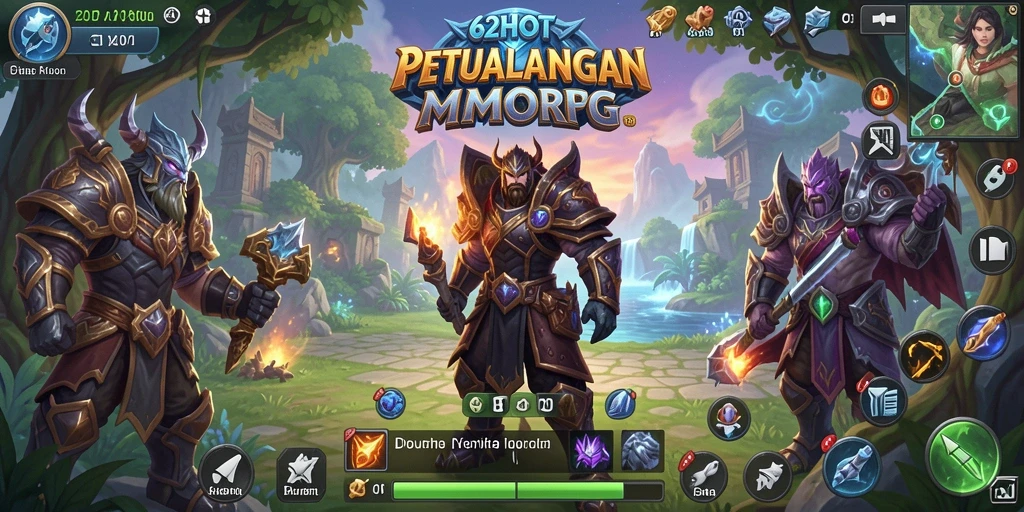 Gameplay seru di dunia fantasi MMORPG 62HOT.