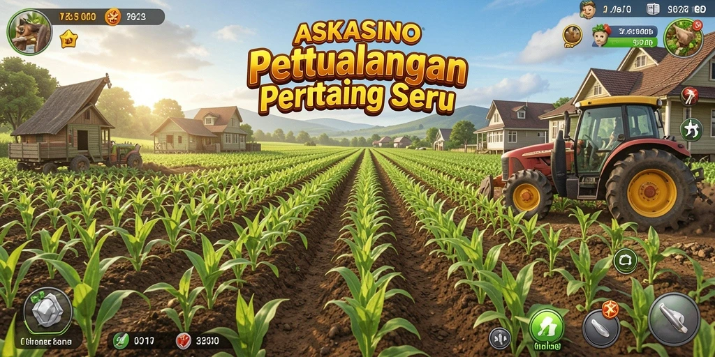 Gameplay Farming yang menarik dan menantang dalam ASKASINO.