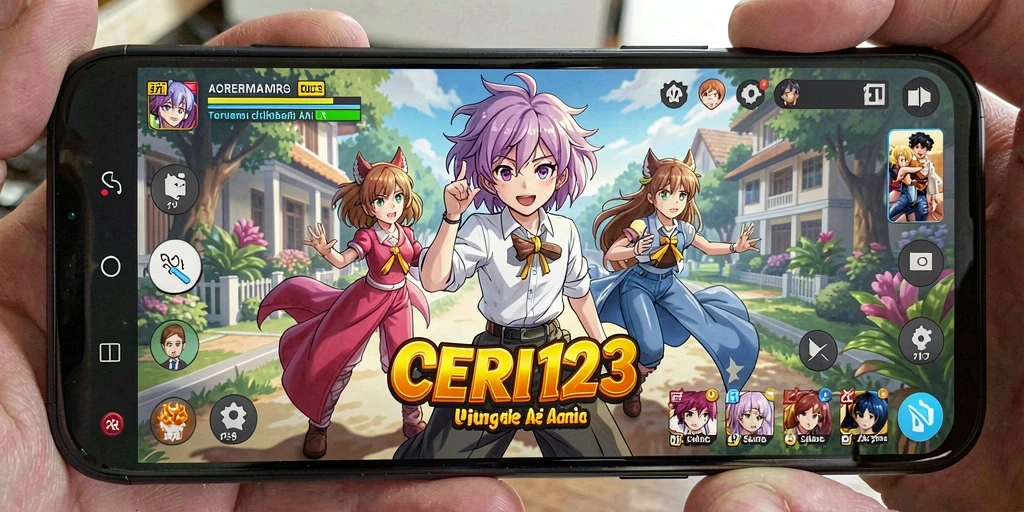 Screenshot utama CERI123 yang menampilkan momen epik dalam gameplay Anime.
