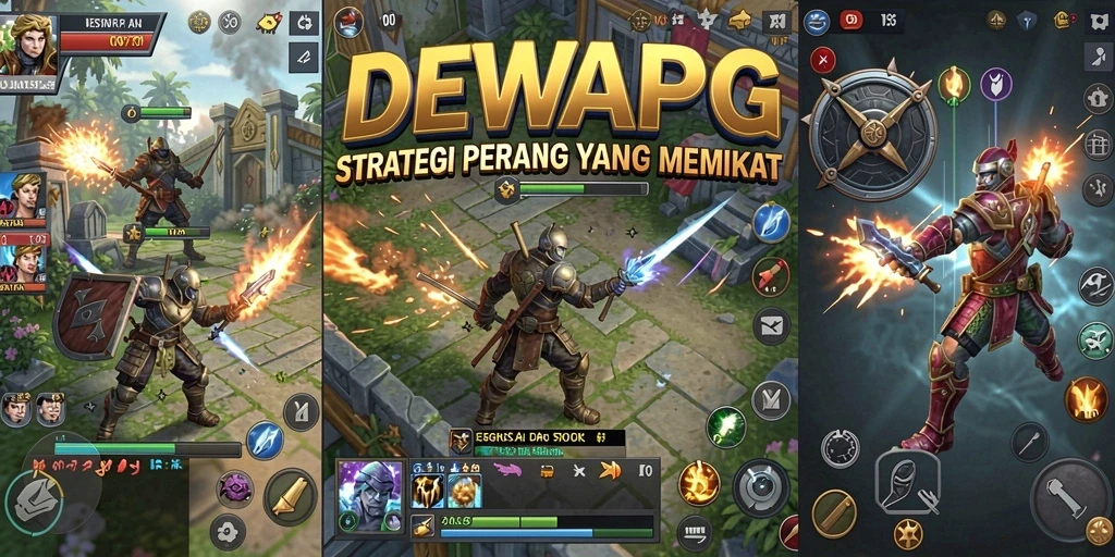 Screenshot gameplay DEWAPG menampilkan aksi pertempuran yang seru.