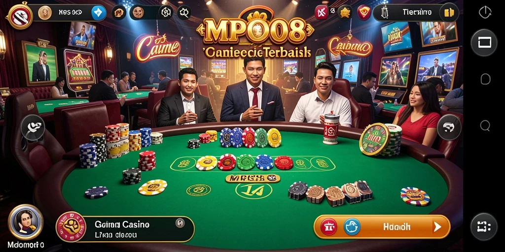 Tampilan permainan Live Casino yang menarik dan interaktif di MPO08.