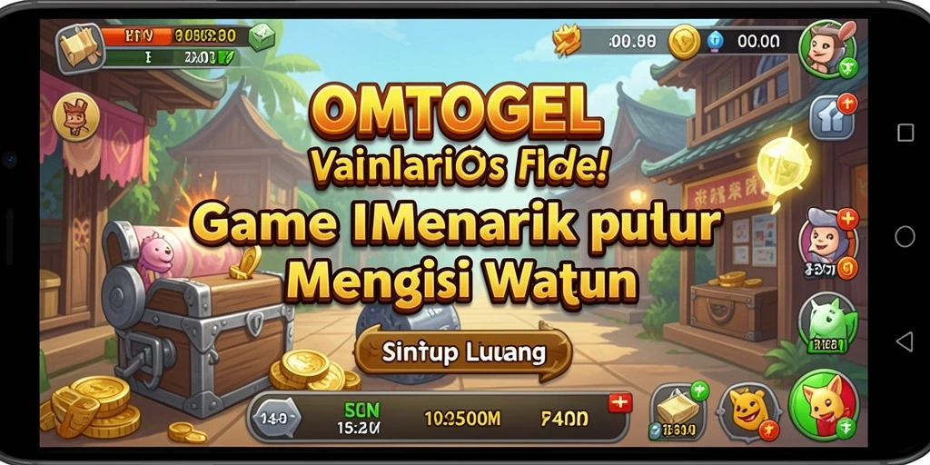 Tampilan gameplay OMTOGEL yang santai dan menarik.