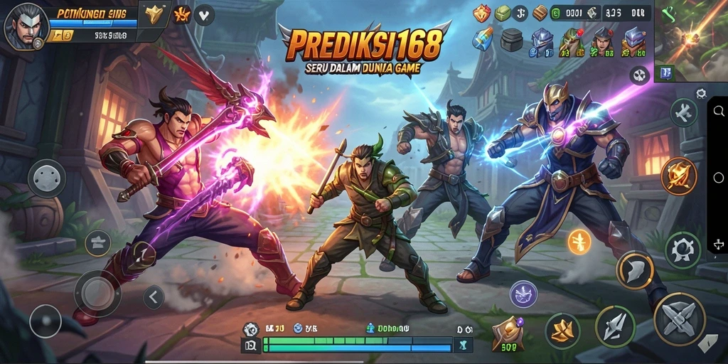 Screenshot menunjukkan aksi seru pertarungan di PREDIKSI168.