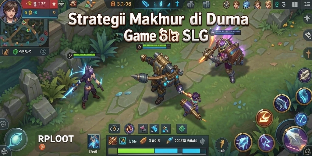 Screenshot game RPLOOT menampilkan momen seru di battlefield strategi.