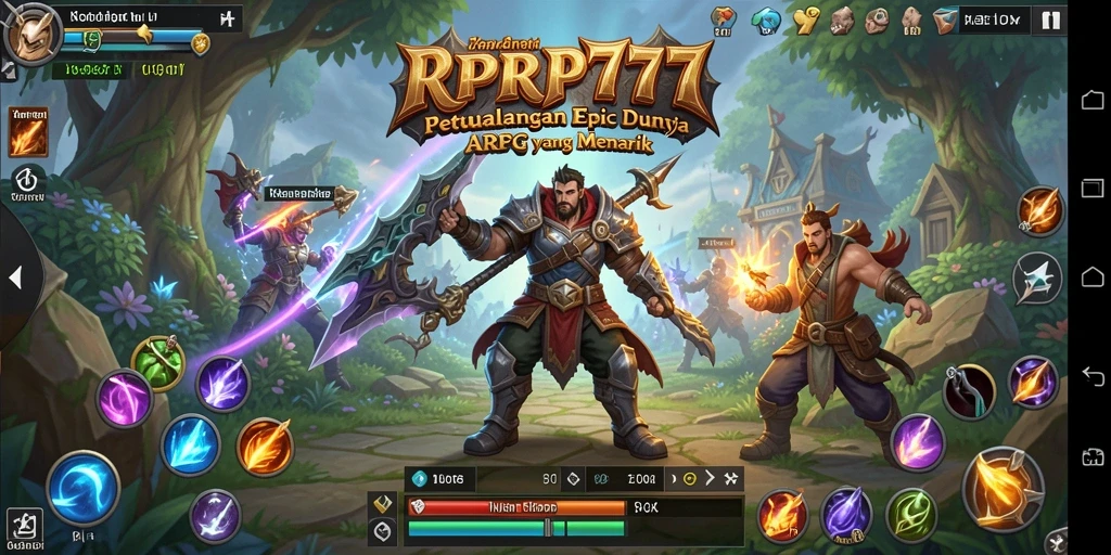 Tampilan mendebarkan dari gameplay RPRP777 dalam aksi ARPG.