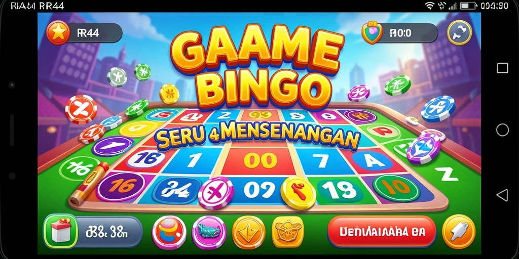 Screenshot gameplay Bingo di RR44, menunjukkan suasana permainan yang seru.