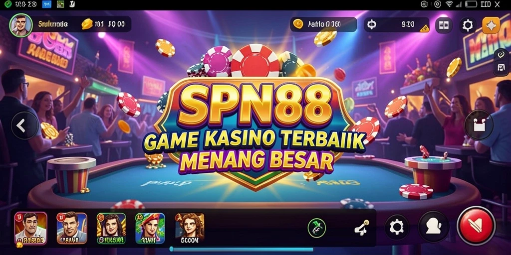 Tangkapan layar utama SPN88 menampilkan gameplay Kasino yang menarik.