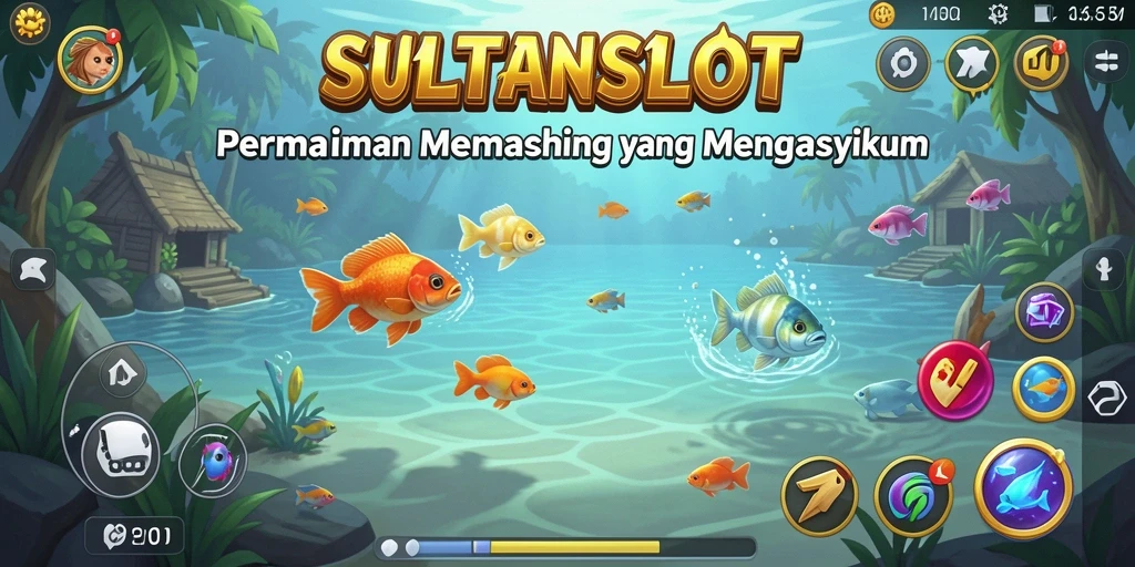 Gameplay SULTANSLOT dengan pengalaman memancing yang mendebarkan.