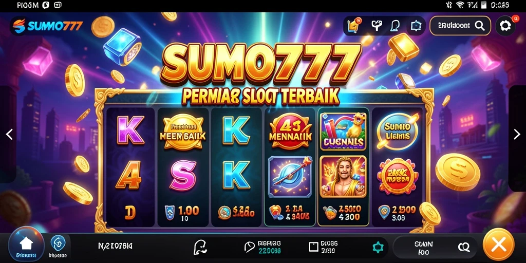 Tampilan menarik dari gameplay SUMO777 yang penuh warna.
